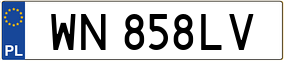 Truck License Plate